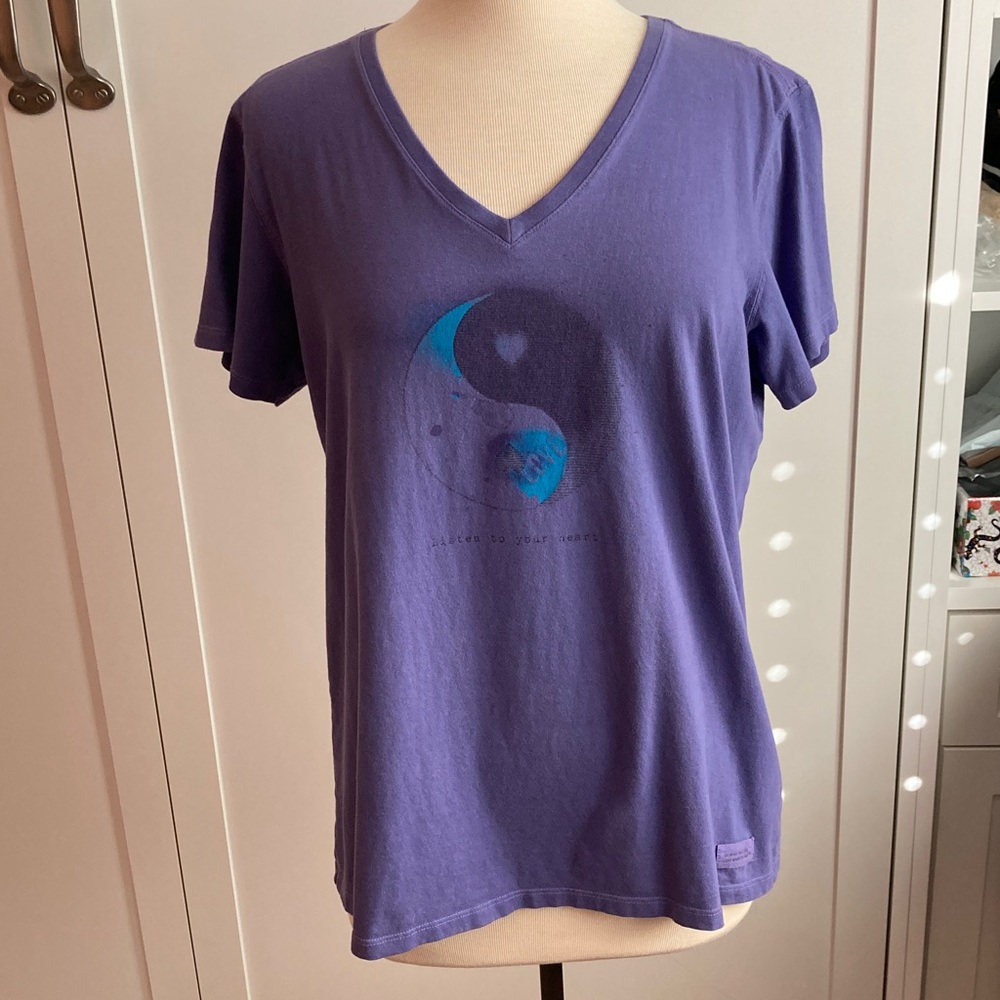 Life is Good v-neck t-shirt